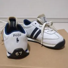 Polo Ralph Lauren スニーカー ホワイト/ネイビー　67デザイン