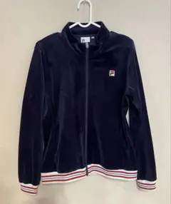 FILA ネイビー ベロアジップアップジャケットMサイズ