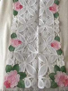 近沢レース テーブルセンター 長方形 花瓶敷