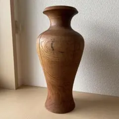 豪快な挽物のフラワーベース 花器 花入 古道具 茶道具