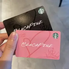 スターバックス　ブラックピンク　スタバカード