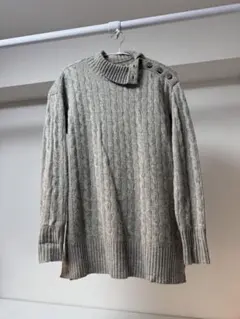 美品　Polo Ralph Lauren ケーブルニットセーター XS グレー