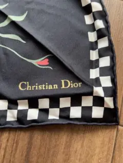 Christian Dior 花柄 スカーフ