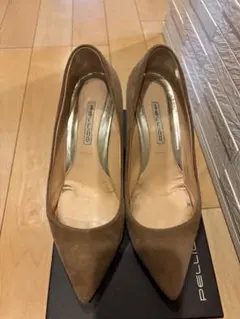 PELLICO ペリーコ ANDREA80 38 茶 スエード パンプスのサムネイル