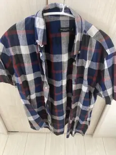 BLACK LABEL CRESTBRIDGE チェック柄 半袖シャツ LL