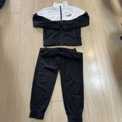 PUMA ジャージ上下セット ホワイト/ブラック 150