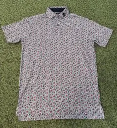 FootJoy ゴルフ　ポロシャツ 花柄 総柄　Mサイズのサムネイル