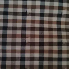 ①播州織チェック柄生地 　模様あり　113cm巾✕216cm❤おまけ付き