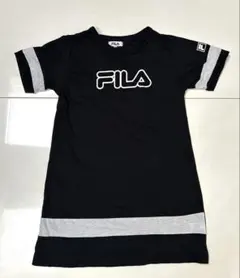 FILA ロングTシャツ　チュニック　レディース M 黒　ブラック　グレー