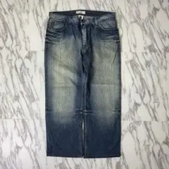 90s USA製 アルマーニエクスチェンジ ブーツカットデニム ワイド 加工