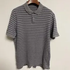POLO RALPH LAUREN ポロシャツ グレー ボーダー XL
