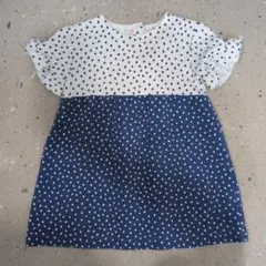 ZARAkidsドット柄 半袖ワンピース 18M92cm