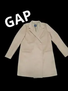 GAP ベージュチェスターコート　メンズ　ウール
