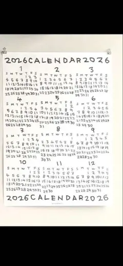 aonahayashi 2026 カレンダー　２枚セット