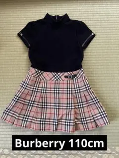 【女の子】美品♡Burberryドッキングワンピース