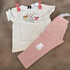新品　スラップスリップ　ミッフィー　刺繍　半袖　tシャツ レギンス　130