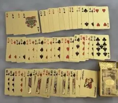 ゴールドトランプ 豪華な金色のカードセット　トランプ