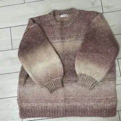 LOWRYS FARM グラデーションニットセーター