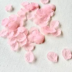 薄いピンクの花びら型パーツ　約54枚