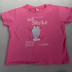 après les cours ミルクシェイク Tシャツ 100cm ピンク