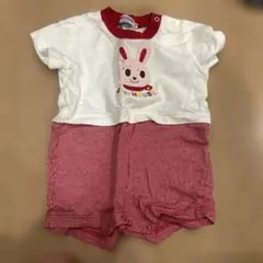 ミキハウス ウサギ刺繍ロンパース