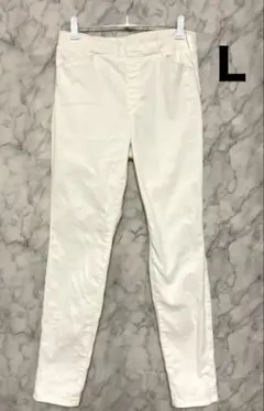 ユニクロ　HEAT TECH 暖パン 白 L ヒートテック 薄手 ストレッチ