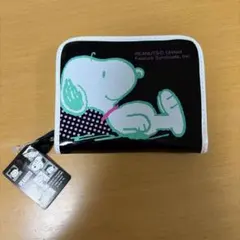 PEANUTS スヌーピー コインケース 財布 レトロ ブラック