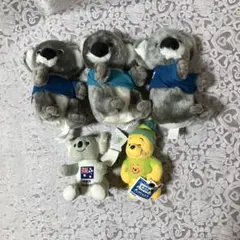 코알라 봉제인형 4체 세트 곰돌이 푸