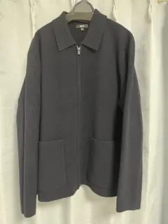 UNIQLO C / ユニクロシー　ニットフルジップジャケット XL ネイビー