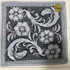 新品未使用　フェイラー ルミナスボタニーク　ハンカチ　グレー　花　feiler