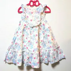 Biquetteclubビケットクラブ花柄ノースリーブワンピース 110cm