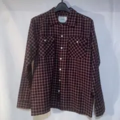 ALLY&DIA オンブレチェック　長袖ネルシャツ