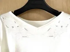 アプワイザーリッシュ　花柄刺繍2でセットニット (新品)サイズ：M