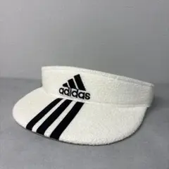 アディダス サンバイザー タオル地 ロゴ