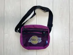 NBA Lakers パープル メッシュ ショルダーバッグ