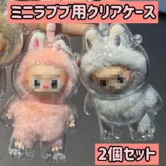お得　LABUBU ミニ イニシャルラブブ クリアケース　2個セット