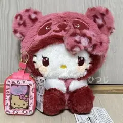 ハローキティ ギャルパンダ BIGぬいぐるみ ピンク ウィンドウチャームケース