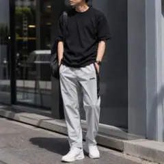 【DIADORA】　メンズ スウェットパンツ ジャージ トラックパンツ グレーのサムネイル