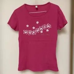 Hula Aina 半袖Tシャツ ピンク 花柄 ラインストーンのサムネイル