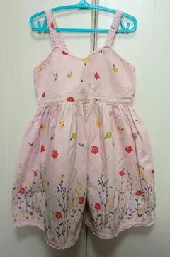 Shirley Temple　ピンクの花柄キャミソールワンピース　120サイズ