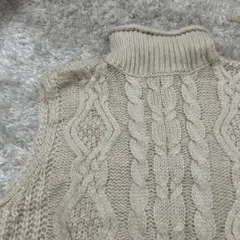 ケーブル ニット ベスト