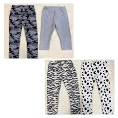 ユニクロ　西松屋　パンツ　ズボン　ボトムス 4点セット ストレッチ　綿　110