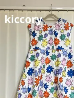 kiccory カラフル花柄　ノースリーブワンピース 140㎝ 花柄ワンピースのサムネイル