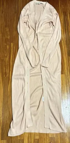 オンワード樫山　自由区　ピンク　ロングカーディガン