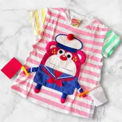 ジャム JAM ★ 半袖Tシャツ ポケてん 旗振りデザイン 120のサムネイル