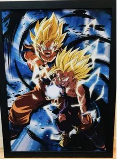 ドラゴンボールZ 超サイヤ人 孫悟空 アートパネル 額装品