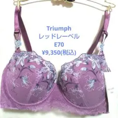E70トリンプ♥レッドレーベル　ブラジャー単品　9,350円(税込)