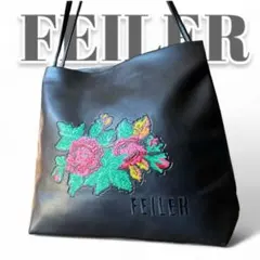 FEILER フェイラー　トートバッグ　花柄　刺繍