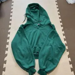 WEGO STANDARD グリーン フード付きパーカー S