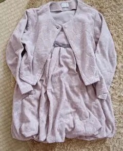 Combi mini フラワーエンボスワンピース　110